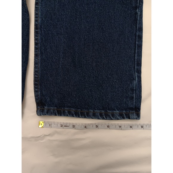 Wrangler Premium‎ Quality Men's Regular Fit Blue Denim Jeans Size 42x32 - Picture 10 of 11